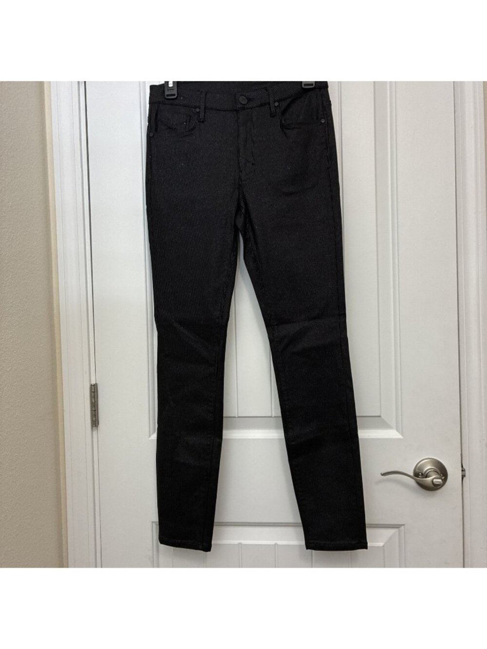 Unpublished Jean Company Sample Stretchy Pin Striped Jeans 28” X 28” Rise 9.5”